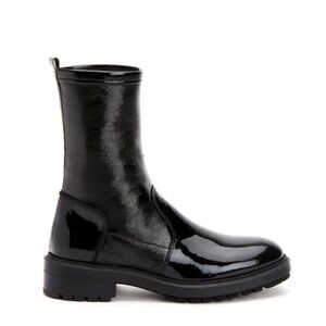 Aquatalia Leoda Glossy Black Patent Leather Boots